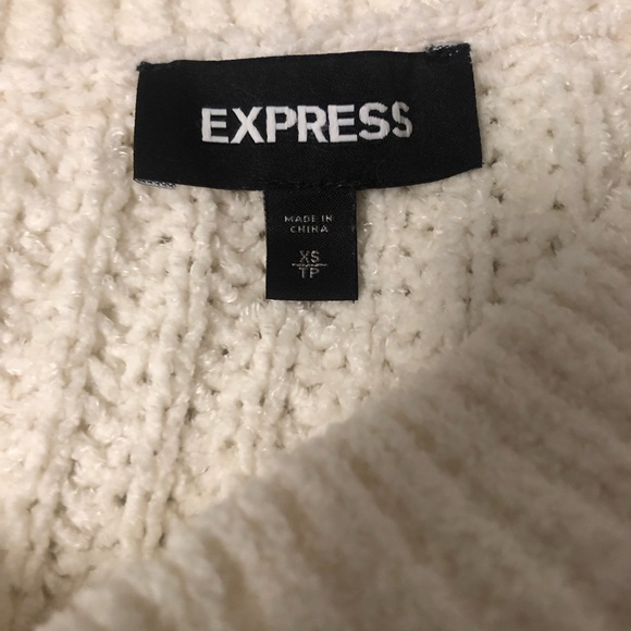 Express Cable Knit Sweater - Cream - Picture 3 of 4